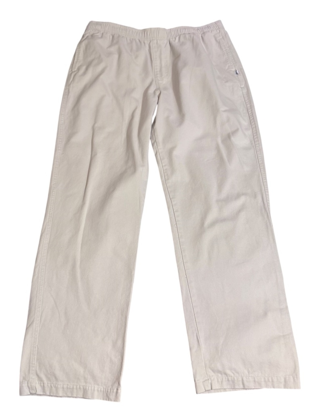 Birdwell Beach Britches X-Large Chino Khaki Pants Cotton Elastic Drawstring